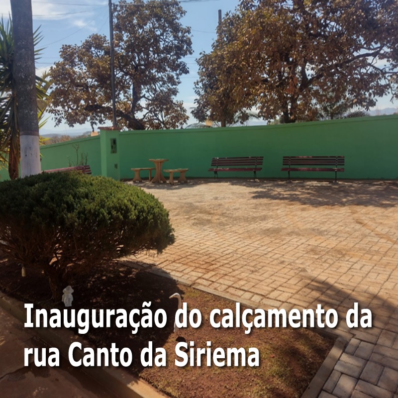 Inaugurao do calamento da rua Canto da Siriema